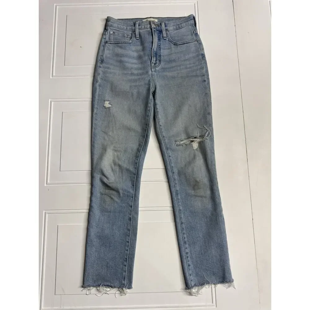 Madewell Women's Perfect Vintage Distressed Stretch Jeans Size 24 - Picture 1 of 8